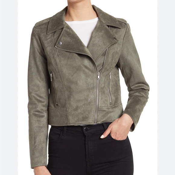 BB DAKOTA X STEVE MADDEN - Faux Suede Moto Jacket - Picture 1 of 8